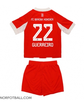 Billige Fotballdrakt Bayern Munich Raphael Guerreiro #22 Replika Hjemmedraktsett Barn 2025-26 Kortermet (med bukser)